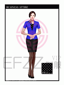 職業(yè)裝空姐服制服設(shè)計圖674