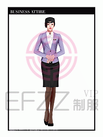職業(yè)裝空姐服制服設計圖673