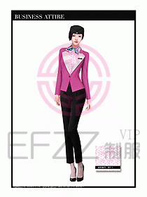 職業(yè)裝空姐服制服設(shè)計(jì)圖680