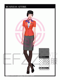 職業裝空姐服制服設計圖697