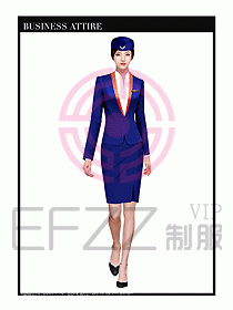職業裝空姐服制服設計圖712