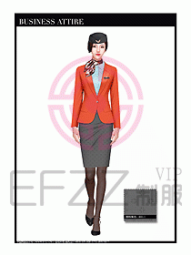 職業裝空姐服制服設計圖711