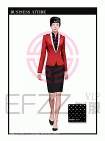 職業裝空姐服制服設計圖713