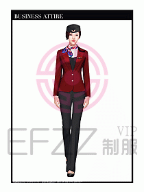 職業裝空姐服制服設計圖714