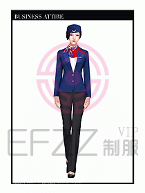 職業裝空姐服制服設計圖715