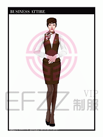 職業裝空姐服制服設計圖725