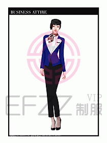 職業裝空姐服制服設計圖730