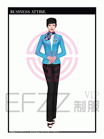 職業裝空姐服制服設計圖731