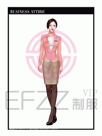 職業裝空姐服制服設計圖733