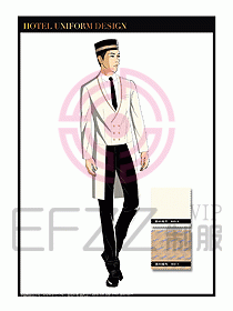 酒店門童保安行李生制服設計1004