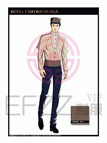 酒店門童保安行李生制服設計1008