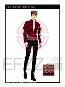 酒店門童保安行李生制服設計1010