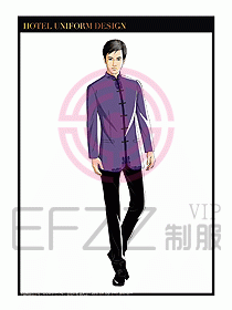 酒店中餐服務員制服設計1574