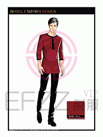酒店中餐服務(wù)員制服設(shè)計1581