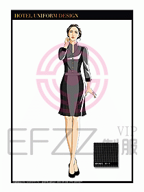 酒店中餐服務員制服設計1587