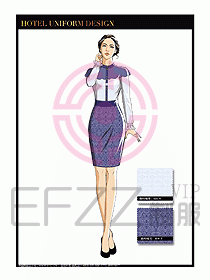 酒店中餐服務員制服設計1620