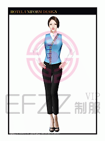 餐飲中餐傳菜員制服設計102