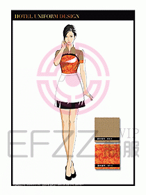 餐飲中餐傳菜員制服設計116