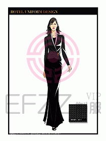 酒店制服西餐咨客服裝設計446