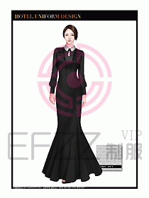酒店制服西餐咨客服裝設(shè)計461