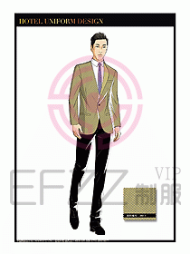 總臺(tái)收銀接待制服設(shè)計(jì)圖253