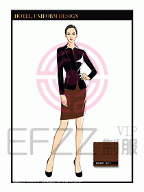 總臺(tái)收銀接待制服設(shè)計(jì)圖257