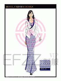 水療SPA咨客迎賓制服設計351