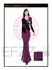 水療SPA咨客迎賓制服設(shè)計(jì)350