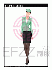 職業裝空姐服制服設計圖741