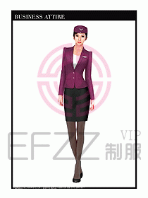 職業裝空姐服制服設計圖740