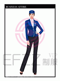 職業裝空姐服制服設計圖755