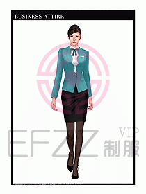 職業裝空姐服制服設計圖757