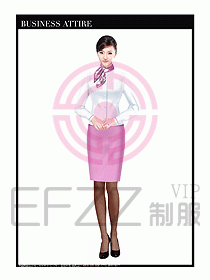 職業裝空姐服制服設計圖762