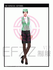 職業(yè)裝空姐服制服設(shè)計圖766
