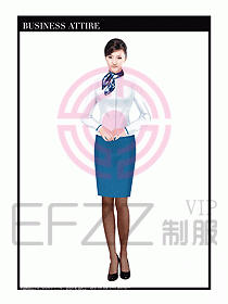 職業裝空姐服制服設計圖763