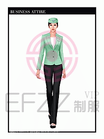 職業裝空姐服制服設計圖776