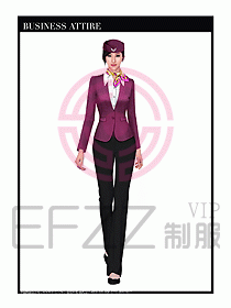 職業(yè)裝空姐服制服設(shè)計圖780