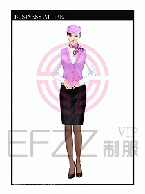 職業裝空姐服制服設計圖785
