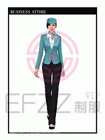 職業裝空姐服制服設計圖788