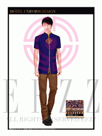 酒店中餐服務員制服設計1622
