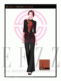 酒店中餐服務員制服設計1632