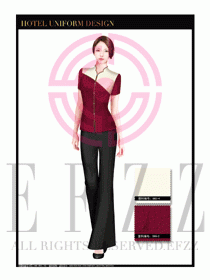 酒店中餐服務(wù)員制服設(shè)計1638