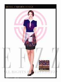 酒店中餐服務(wù)員制服設(shè)計(jì)1640