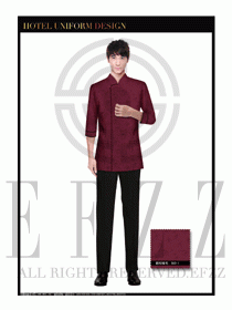 酒店中餐服務(wù)員制服設(shè)計1645