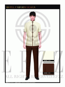 酒店中餐服務員制服設計1653