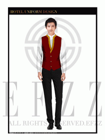 酒店中餐服務員制服設計1655