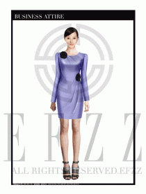 女職業裝夏裝連衣裙設計384