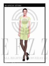 女職業裝夏裝連衣裙設計391