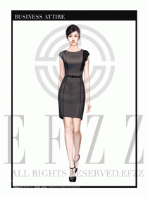 女職業裝夏裝連衣裙設計394