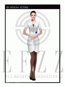 女職業裝夏裝連衣裙設計390